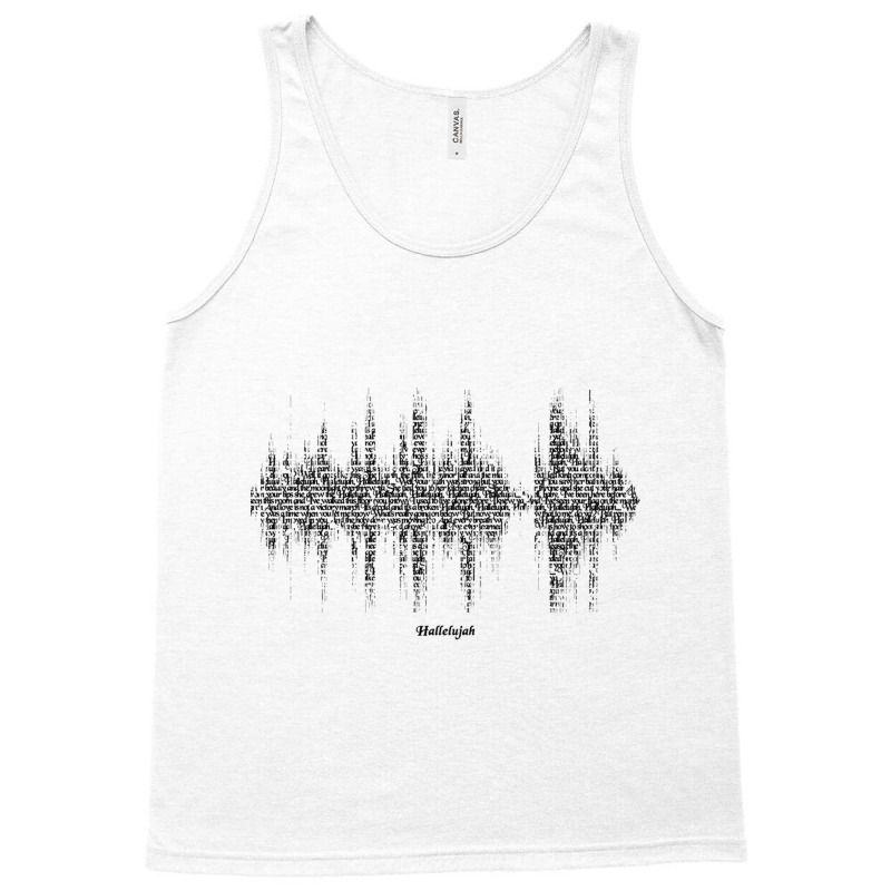 Hallelujah Song Lyric Soundwave (for Light Backgrounds) Tank Top | Artistshot