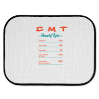 Emt Hourly Rate Paramedic Funny Emergency Medical Technician Rear Car Mat | Artistshot