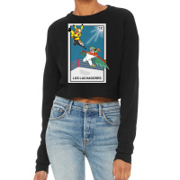 Los Luchadoresthe Fighters   Mexican Lottery Game Inspired Premium T S Cropped Sweater | Artistshot