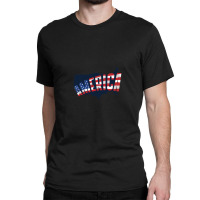 America Usa Map Classic T-shirt | Artistshot