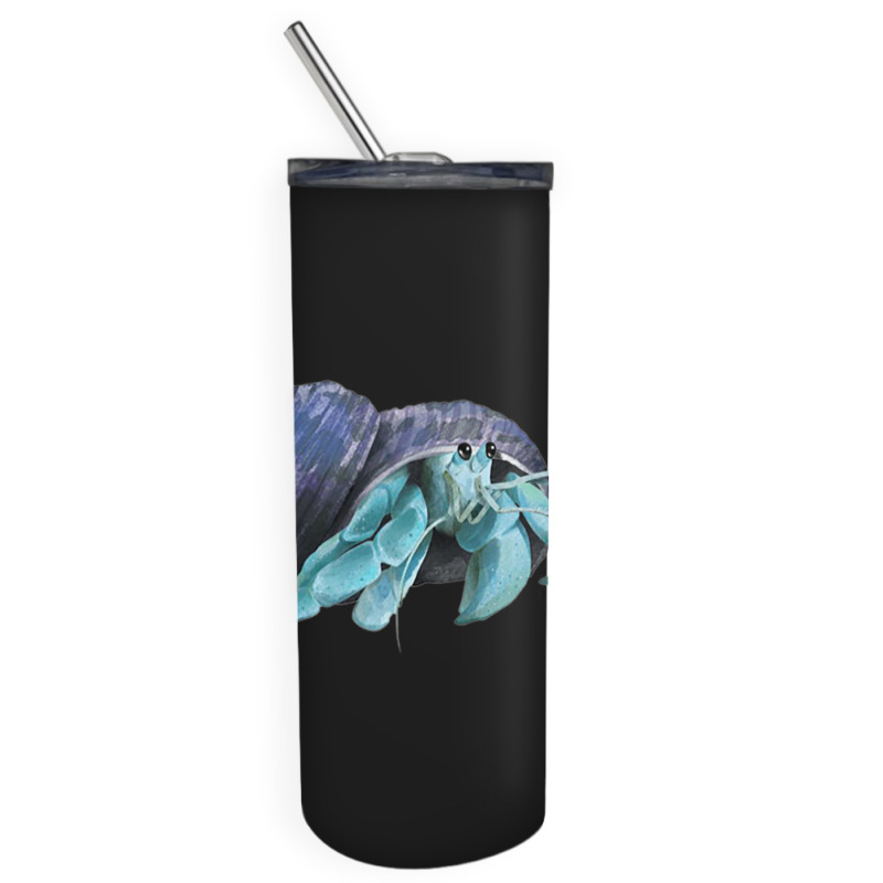 Aqua Colored Hermit Skinny Tumbler | Artistshot