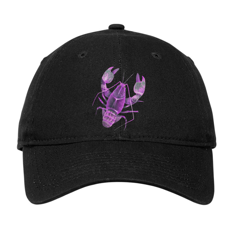 Aqua Purple Colored Lobster Adjustable Cap | Artistshot