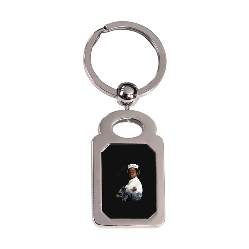 Buckwheat Injinier O Tay Silver Rectangle Keychain | Artistshot