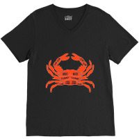 Crab Butcher Diagram Crustaceancore Crab Meat Humor Funny D Pun Great  V-neck Tee | Artistshot