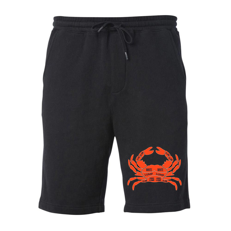 Crab Butcher Diagram Crustaceancore Crab Meat Humor Funny D Pun Great  Fleece Short | Artistshot