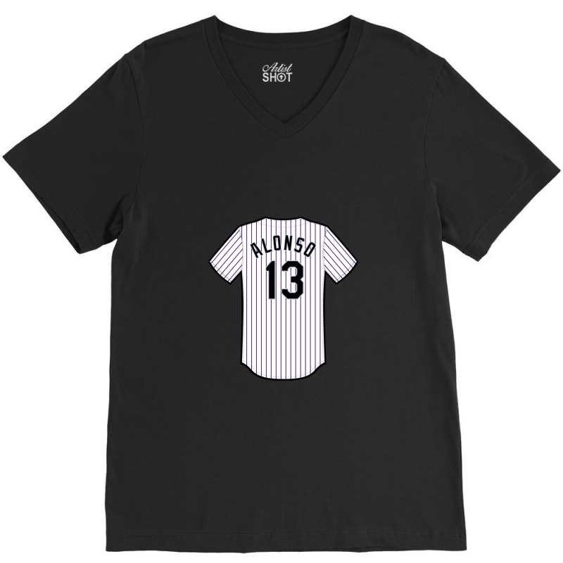 Yonder Alonso Jersey 1 V-neck Tee | Artistshot