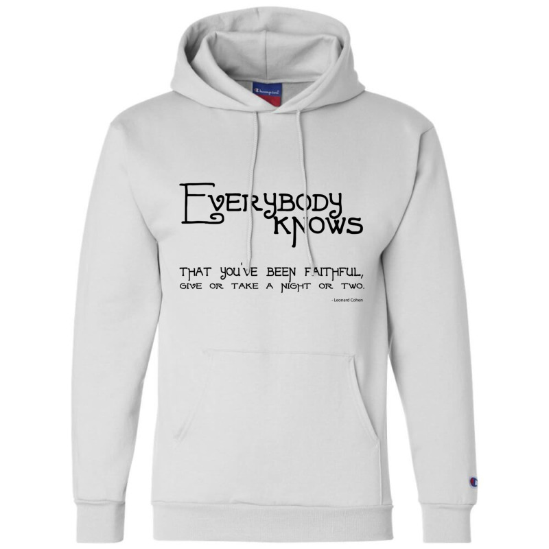 Leonard Cohen (4) Champion Hoodie | Artistshot