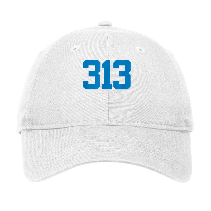 Detroit 313 Area Code   Grit   Sports Fan   Detroiter Fan T Shirt Adjustable Cap by cm-arts | Artistshot