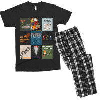 Books Of Leonard Cohen Minimalist Poetry Art Men's T-shirt Pajama Set | Artistshot