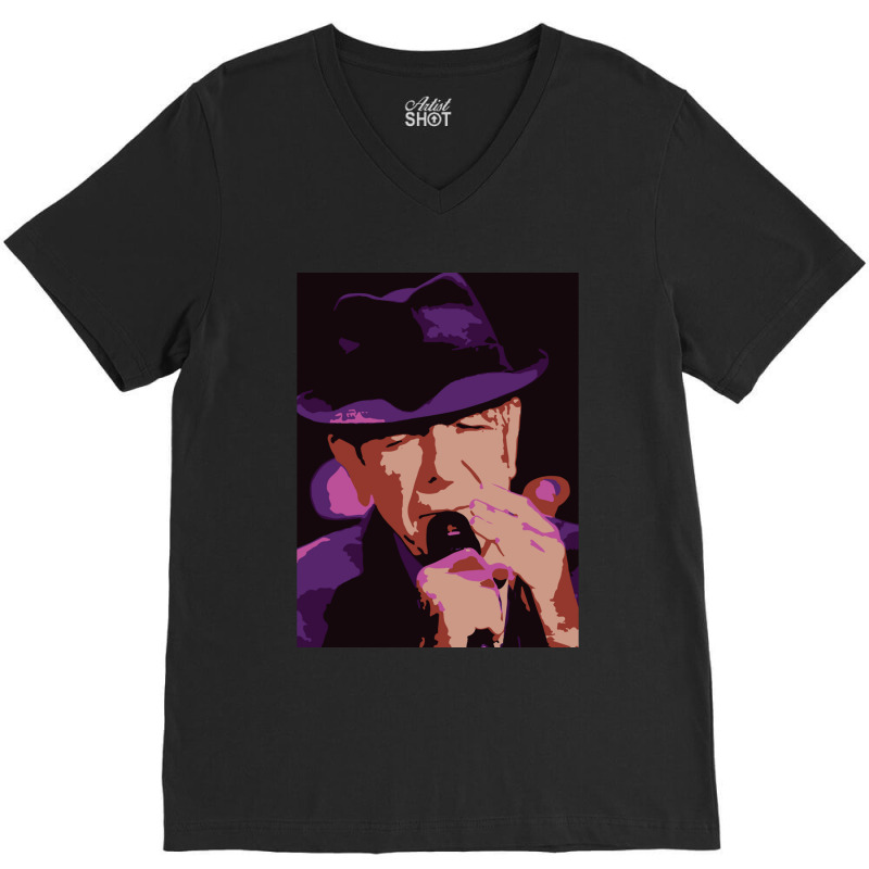 Hallelujah Song Leonard Cohen V-neck Tee | Artistshot