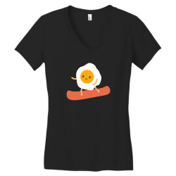 eggs and bacon Women's V-Neck T-Shirt | Artistshot