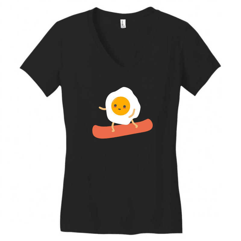 Eggs And Bacon Women's V-neck T-shirt | Artistshot