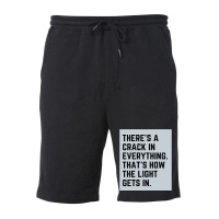 There S A Crack In Everything Tri Blend Fleece Short | Artistshot