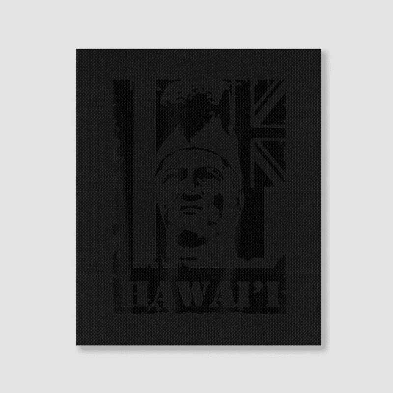 Hawai I King Kamehameha Black Ink By Hawaii Nei All Day Portrait Canvas Print | Artistshot