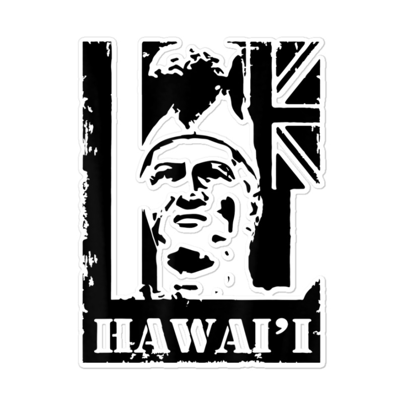 Hawai I King Kamehameha Black Ink By Hawaii Nei All Day Sticker | Artistshot