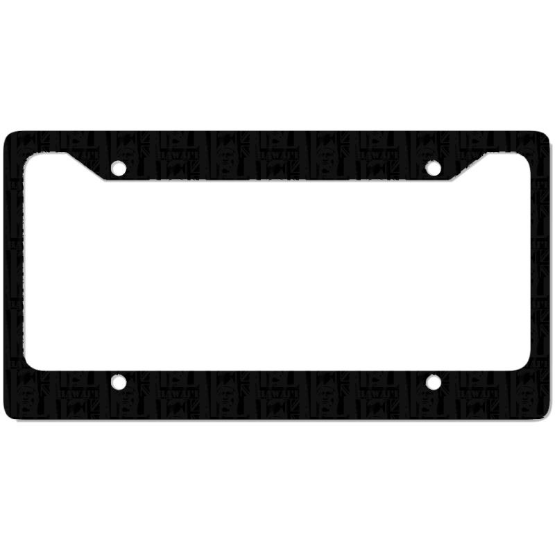 Hawai I King Kamehameha Black Ink By Hawaii Nei All Day License Plate Frame | Artistshot