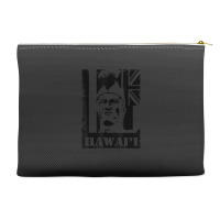 Hawai I King Kamehameha Black Ink By Hawaii Nei All Day Accessory Pouches | Artistshot