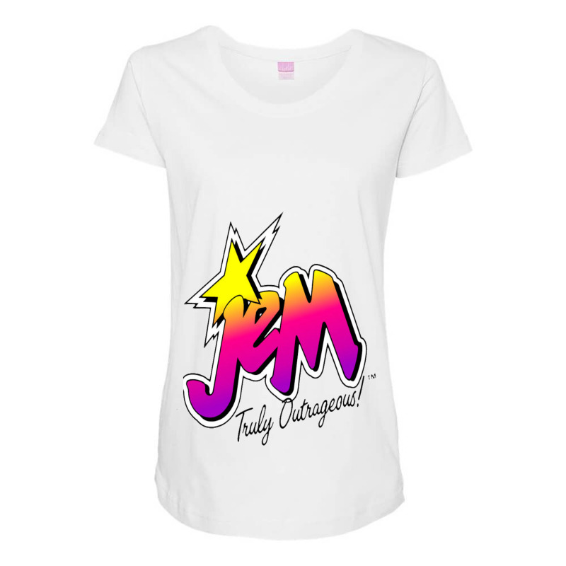 Jem And The Holograms Fitted Maternity Scoop Neck T-shirt by ERICILLIAMS | Artistshot