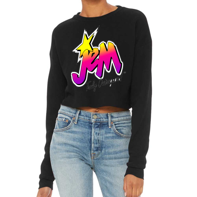 Jem And The Holograms Fitted Cropped Sweater by ERICILLIAMS | Artistshot