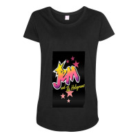 Jem And The Holograms Long Maternity Scoop Neck T-shirt | Artistshot