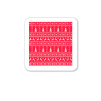 Knitted Christmas Pattern Concept Sticker | Artistshot