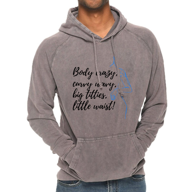 Body Crazy Curvy Wavy Vintage Hoodie | Artistshot