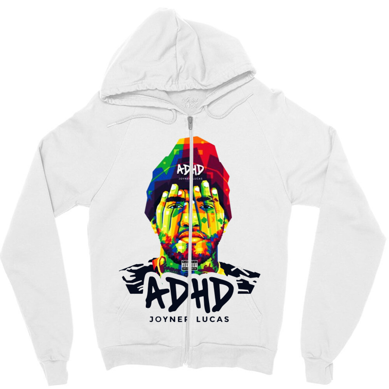 Joyner Lucas Adhd Vector Zipper Hoodie by Fresco | Artistshot