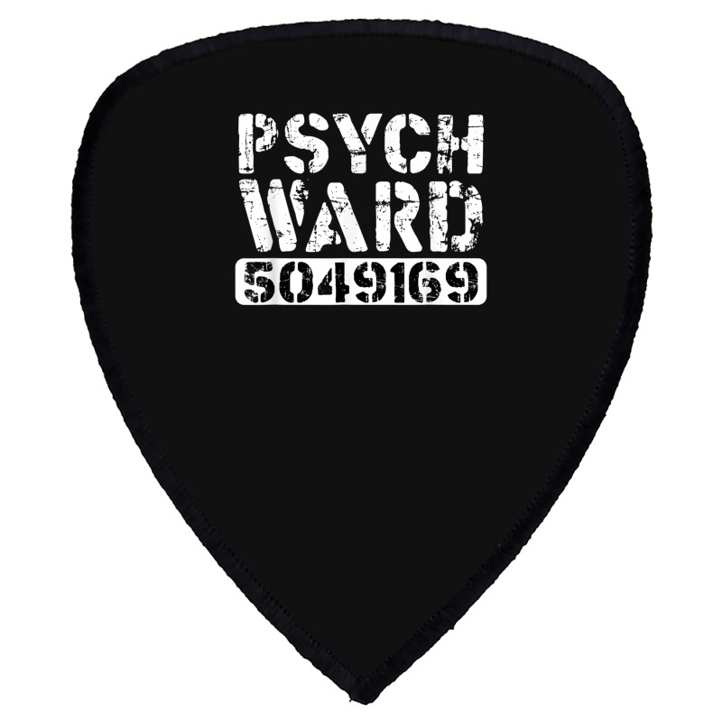 Psych Ward Inmate Jail Spooky Puns Costume Jailbird Prisoner Shield S