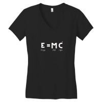 E=mc2 - E=mc2 Equation - Milk And Coffee Equation Women's V-neck T-shirt | Artistshot