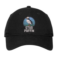 Stud Puffin Funny Seabird Animal Lover Stud Muffin T Adjustable Cap | Artistshot