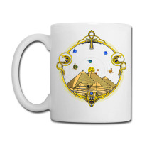 Egyptian Pyramids Ankh Symbol Eye Of Horus Sacred Geometry Coffee Mug | Artistshot