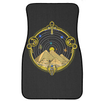 Egyptian Pyramids Ankh Symbol Eye Of Horus Sacred Geometry Front Car Mat | Artistshot