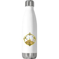 Egyptian Pyramids Ankh Symbol Eye Of Horus Sacred Geometry Stainless Steel Water Bottle | Artistshot