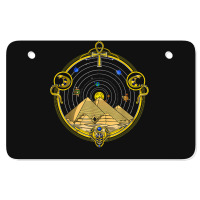 Egyptian Pyramids Ankh Symbol Eye Of Horus Sacred Geometry Atv License Plate | Artistshot