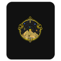 Egyptian Pyramids Ankh Symbol Eye Of Horus Sacred Geometry Mousepad | Artistshot