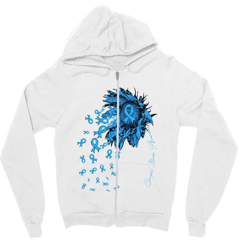 Chronic Illness Survivor   Chronic Illness Awareness Sunflowe Zipper Hoodie | Artistshot