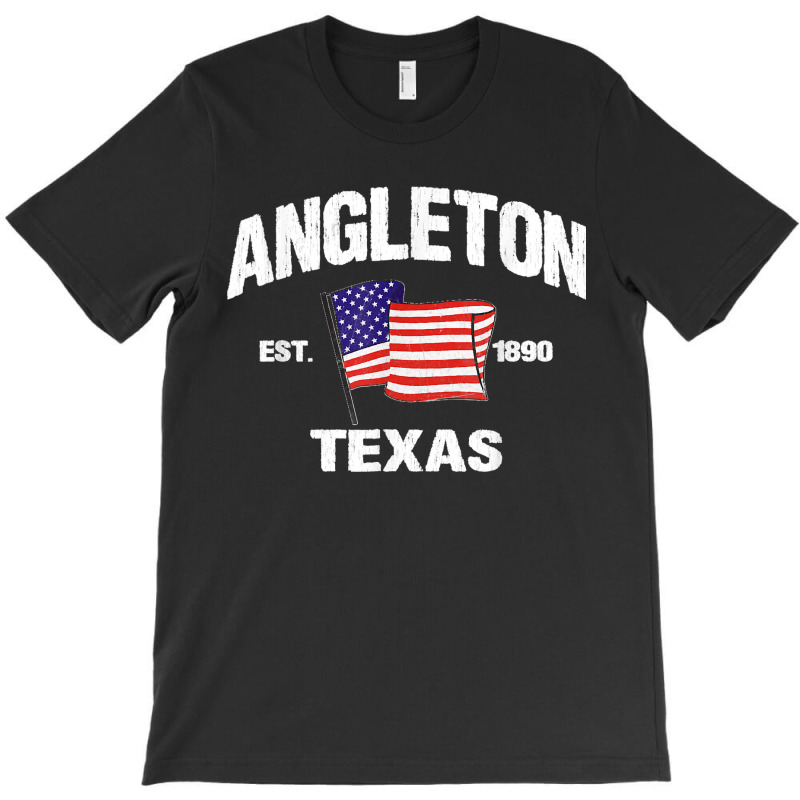 Angleton Texas Tx Usa Stars & Stripes Vintage Style T-Shirt by MandyMOerke | Artistshot