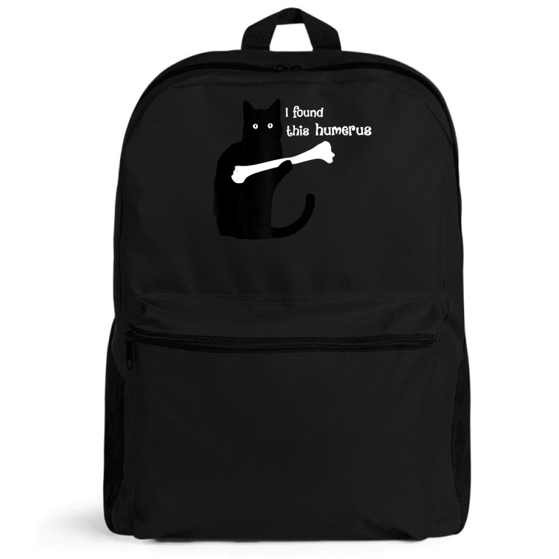 I Found This Humerus Black Cat Backpack | Artistshot