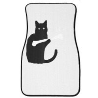 I Found This Humerus Black Cat Front Car Mat | Artistshot