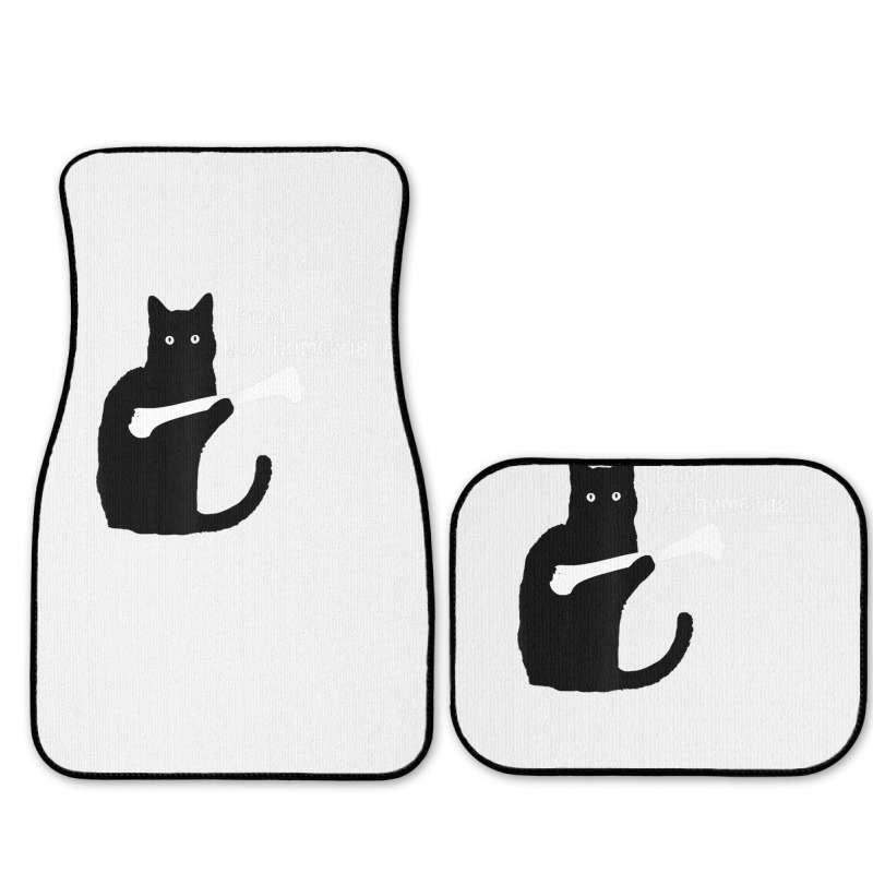 I Found This Humerus Black Cat Full Set Car Mats | Artistshot