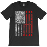 Stick Shift American Flag Muscle Car 6 Gears Mechanic T-shirt | Artistshot