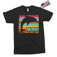 Miami Resident Vintage Dolphin Silhouette Souvenir Gift Exclusive T-shirt | Artistshot