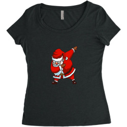 dabbing santa Women's Triblend Scoop T-shirt | Artistshot
