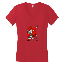 dabbing santa Women's V-Neck T-Shirt | Artistshot