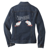 Stop The Mandate Still Testing It Antimandatory Vaccine Ladies Denim Jacket | Artistshot