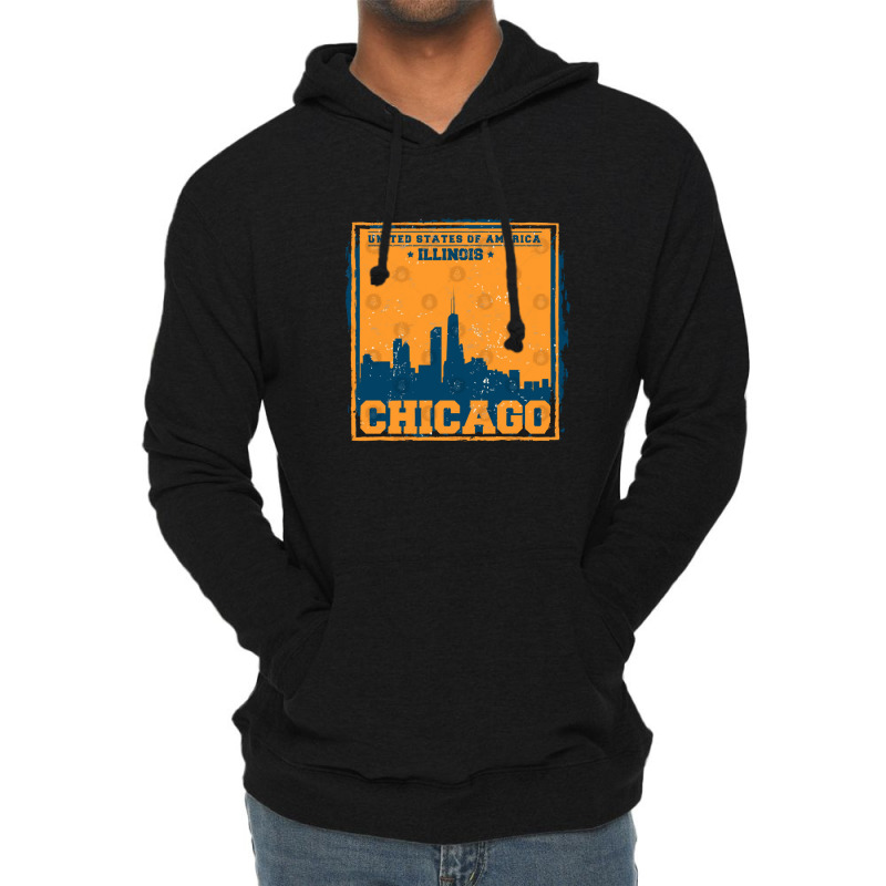 Chicago City Concept Lightweight Hoodie | Artistshot