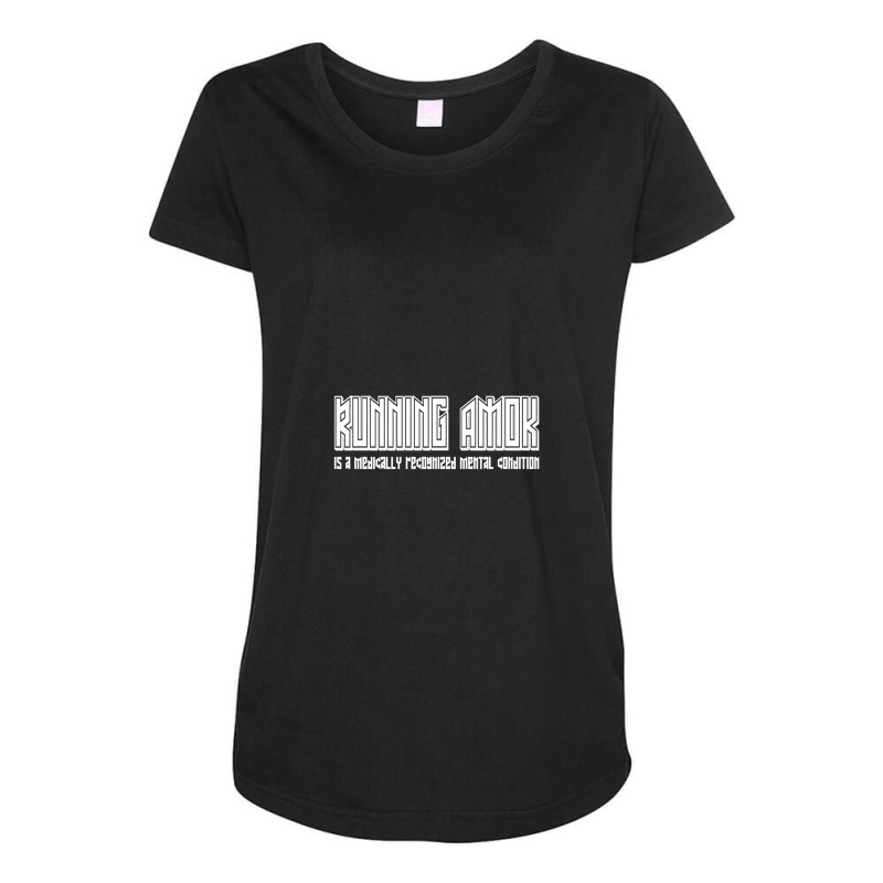 Running Amok 1 Maternity Scoop Neck T-shirt by MartyTemple | Artistshot