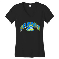 Delaware Sport Blue Women's V-neck T-shirt | Artistshot