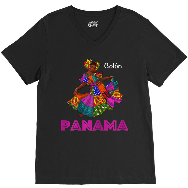 Colon Panama Culture; Panamanian Pride V-Neck Tee by MaraRojas | Artistshot