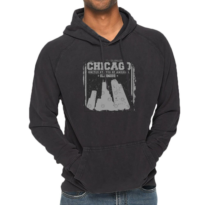 City Concept Chicago Vintage Hoodie | Artistshot